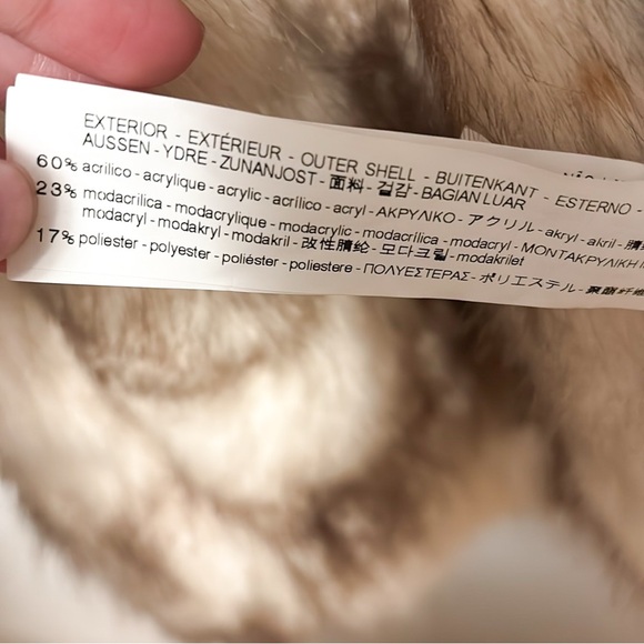 Zara Trafaluc Faux Fur Coat Sz M - Picture 5 of 6